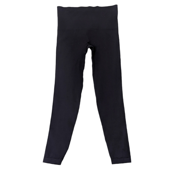 Spanx Seamless Leggings Black Stretch Womens Large Black - Picture 2 of 10